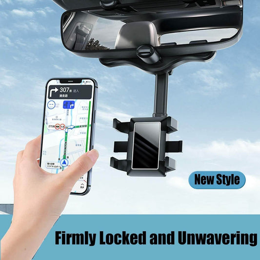 Rotatable And Retractable Car Phone Holder Rearview Mirror mounts