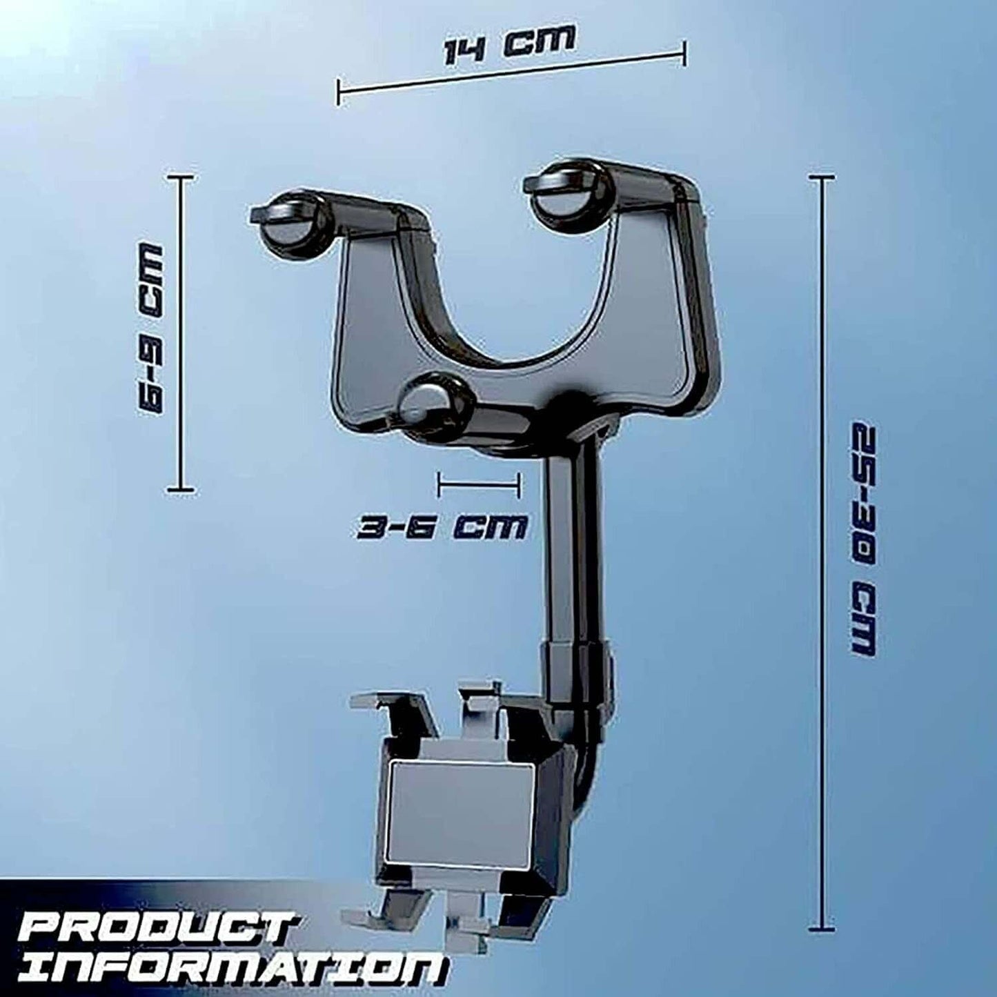 Rotatable And Retractable Car Phone Holder Rearview Mirror mounts