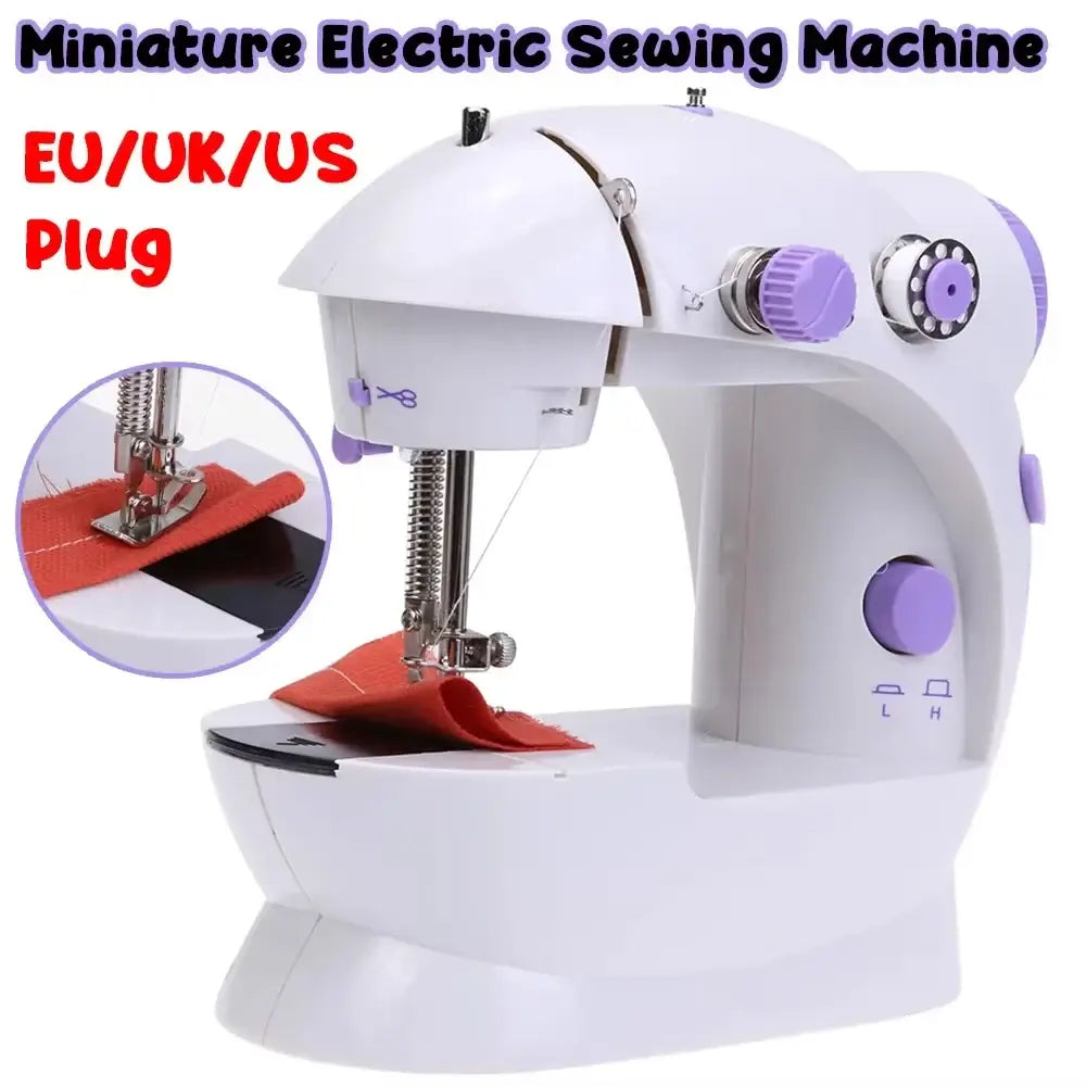 Fashion Portable Sewing Machines Multifunctional Household 202Mini Sewing Machine for Beginner DIY Home Sewing Accessories