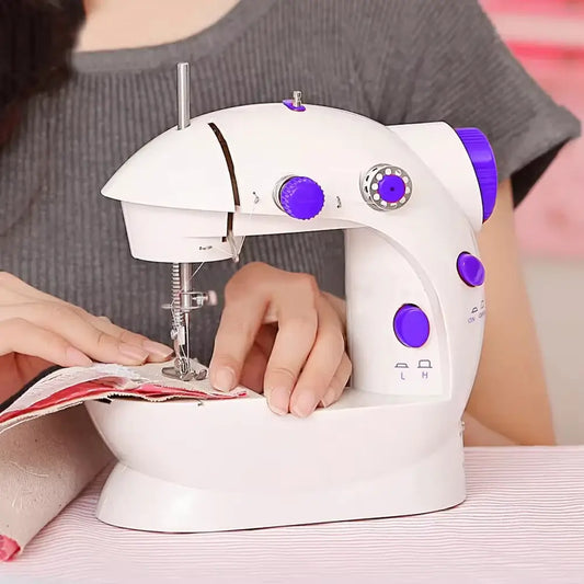 Fashion Portable Sewing Machines Multifunctional Household 202Mini Sewing Machine for Beginner DIY Home Sewing Accessories